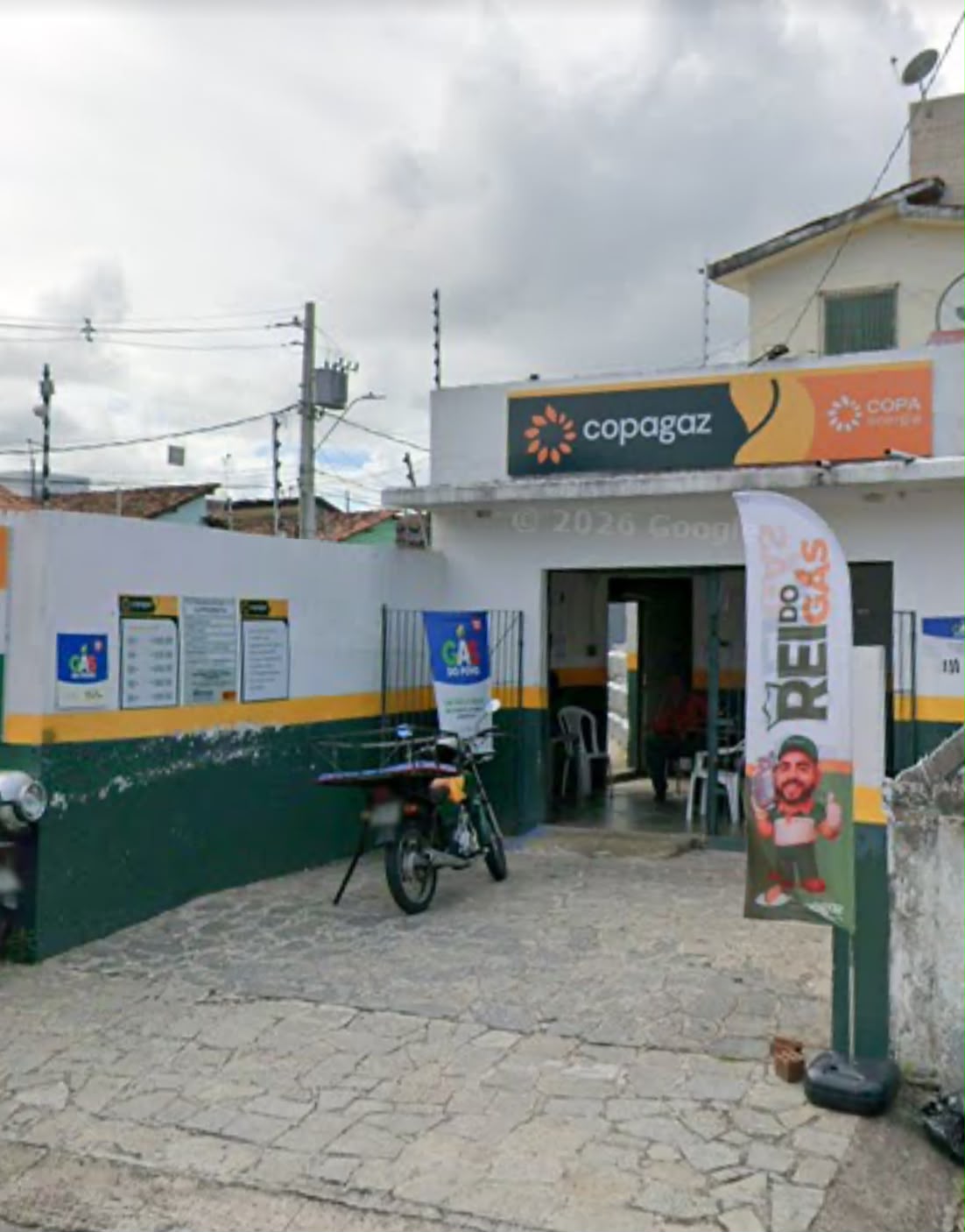 Fachada da loja física Rei do Gás PB em João Pessoa